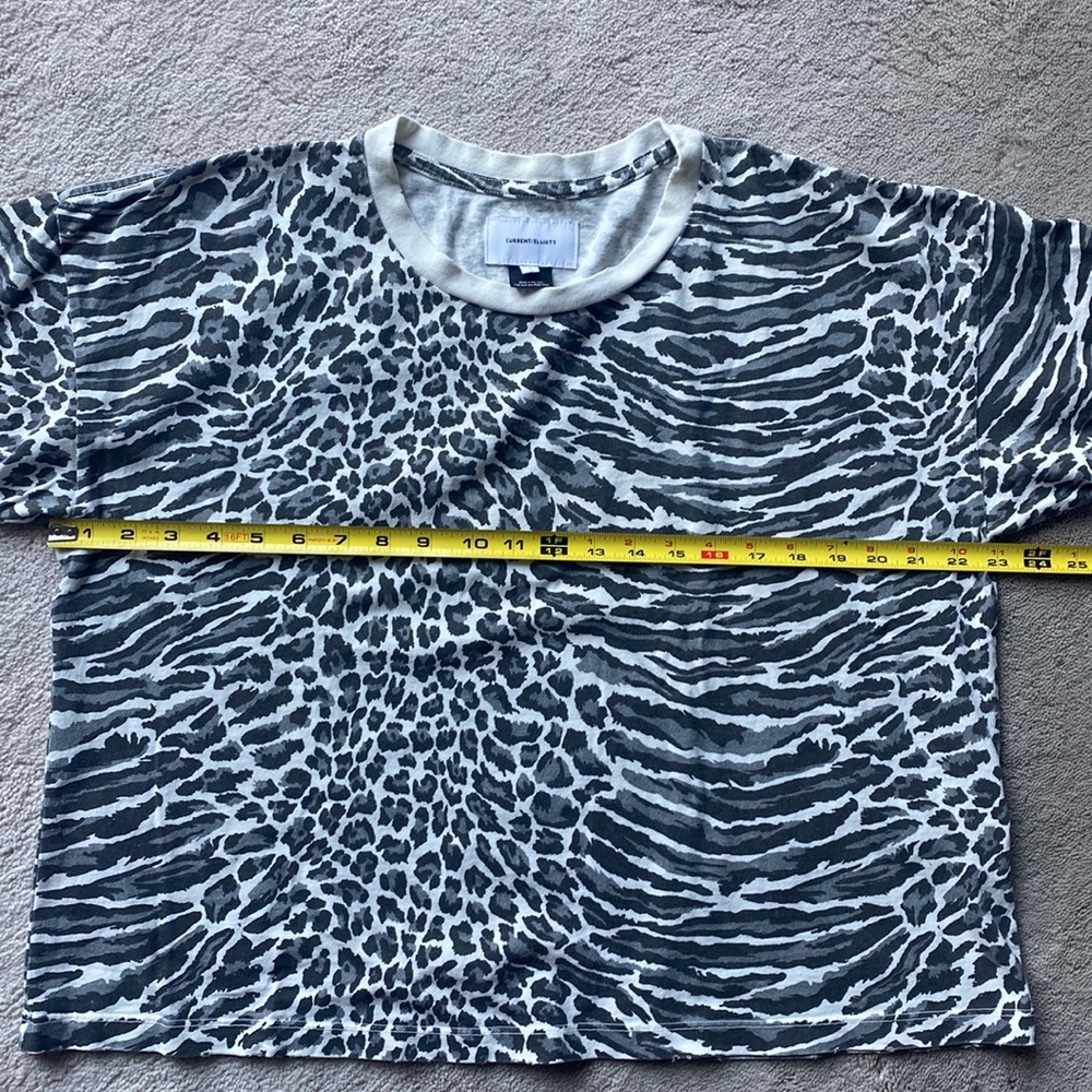 Current/Elliott warped leopard “ the roadie top” - Picture 4 of 10